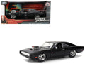 1970 Dodge Charger R/T Matt Black "Fast & Furious" (2009) Movie "Fast & Furious" Series 1/24 Diecast Model Car by Jada-0