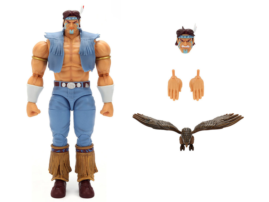 T. Hawk 7.5" Moveable Figure with Accessories and Alternate Head and Hands "Ultra Street Fighter II: The Final Challengers" (2017) Video Game Model by Jada-1