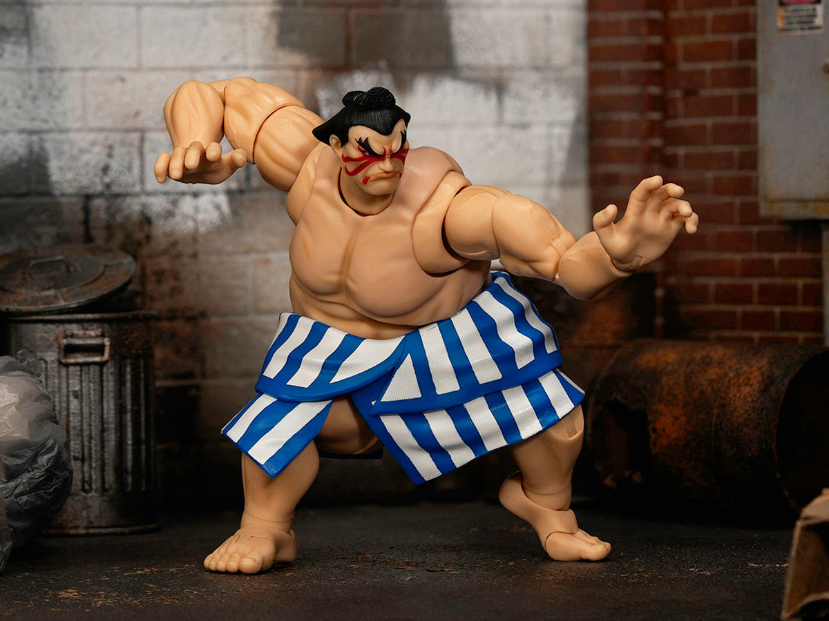 E. Honda 6.5" Moveable Figure with Accessories and Alternate Head and Hands "Ultra Street Fighter II: The Final Challengers" (2017) Video Game Model by Jada-3