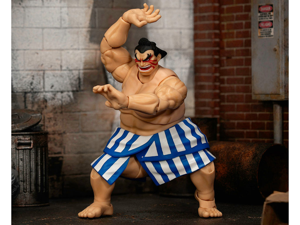 E. Honda 6.5" Moveable Figure with Accessories and Alternate Head and Hands "Ultra Street Fighter II: The Final Challengers" (2017) Video Game Model by Jada-4