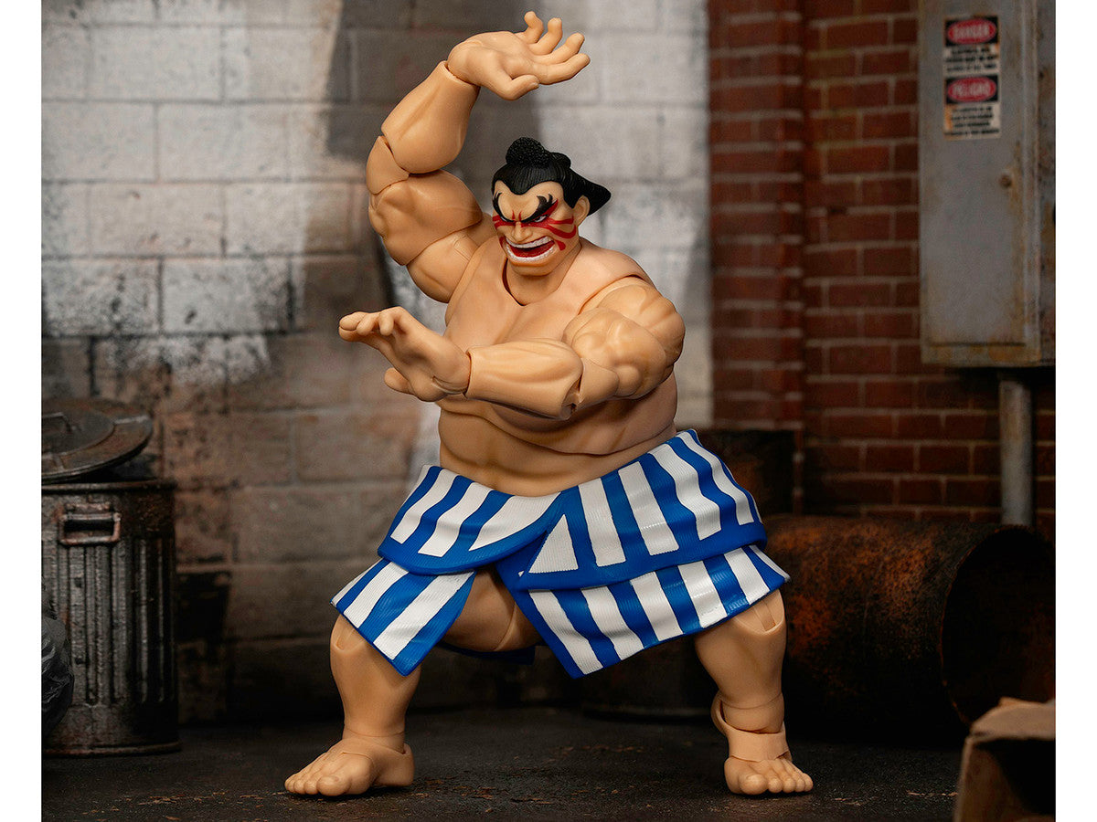 E. Honda 6.5" Moveable Figure with Accessories and Alternate Head and Hands "Ultra Street Fighter II: The Final Challengers" (2017) Video Game Model by Jada-4