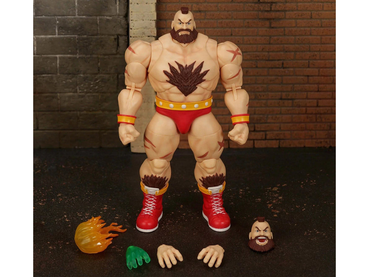 Zangief 7.5" Moveable Figure with Accessories and Alternate Head and Hands "Ultra Street Fighter II: The Final Challengers" (2017) Video Game Model by Jada-3