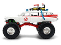 1959 Cadillac Ambulance Ecto-1 "Ghostbusters" (1984) Movie Monster Truck Version "Hollywood Rides" Series 1/24 Diecast Model Car by Jada-0