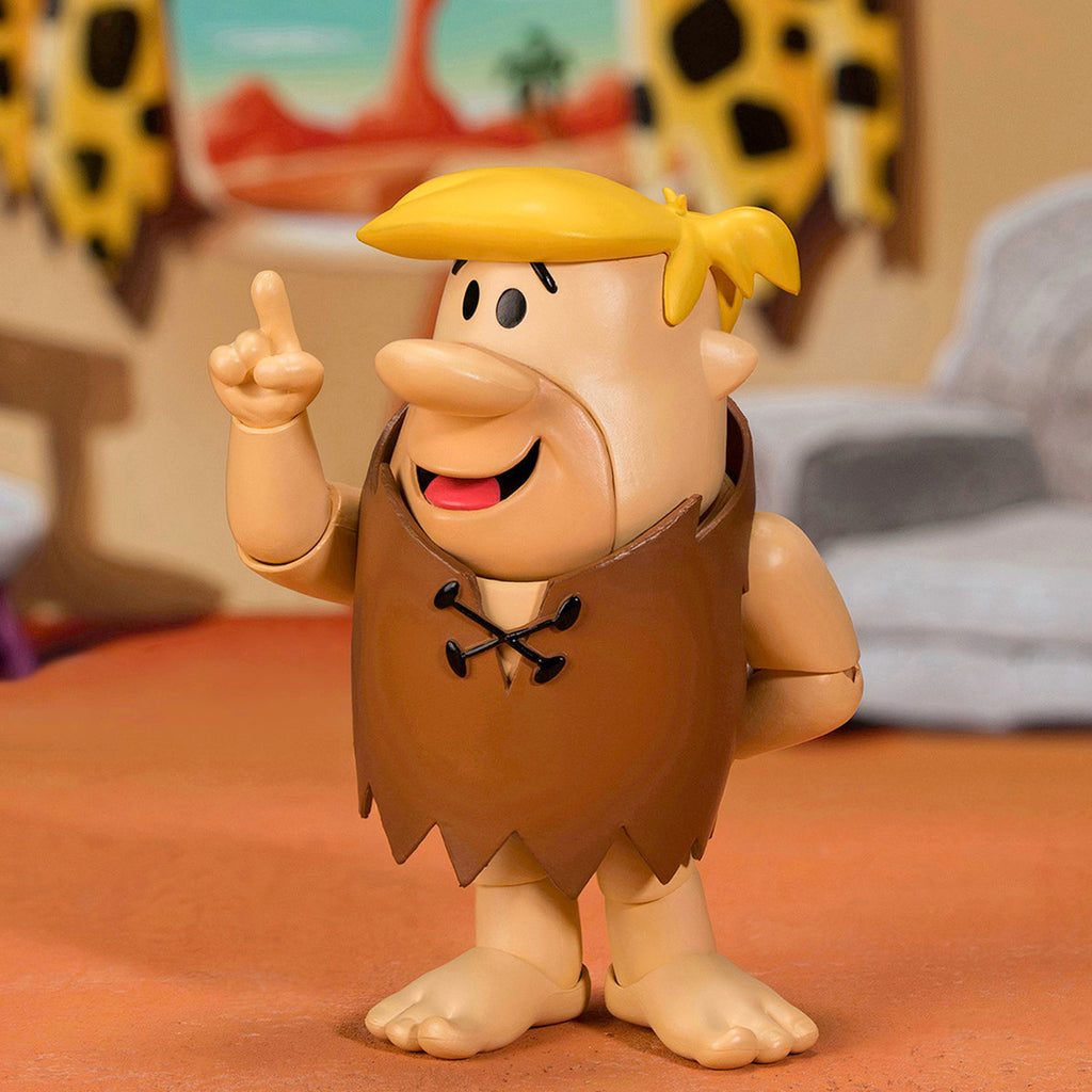 Barney Rubble 4.5" Moveable Figure with Accessories and Alternate Head and Hands "The Flintstones - Post Cocoa Pebbles" Model by Jada-1