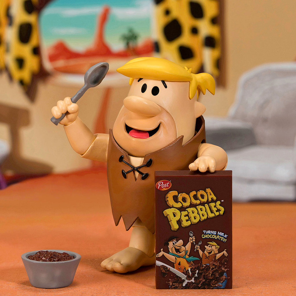 Barney Rubble 4.5" Moveable Figure with Accessories and Alternate Head and Hands "The Flintstones - Post Cocoa Pebbles" Model by Jada-2
