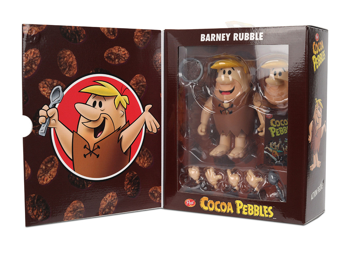 Barney Rubble 4.5" Moveable Figure with Accessories and Alternate Head and Hands "The Flintstones - Post Cocoa Pebbles" Model by Jada-3