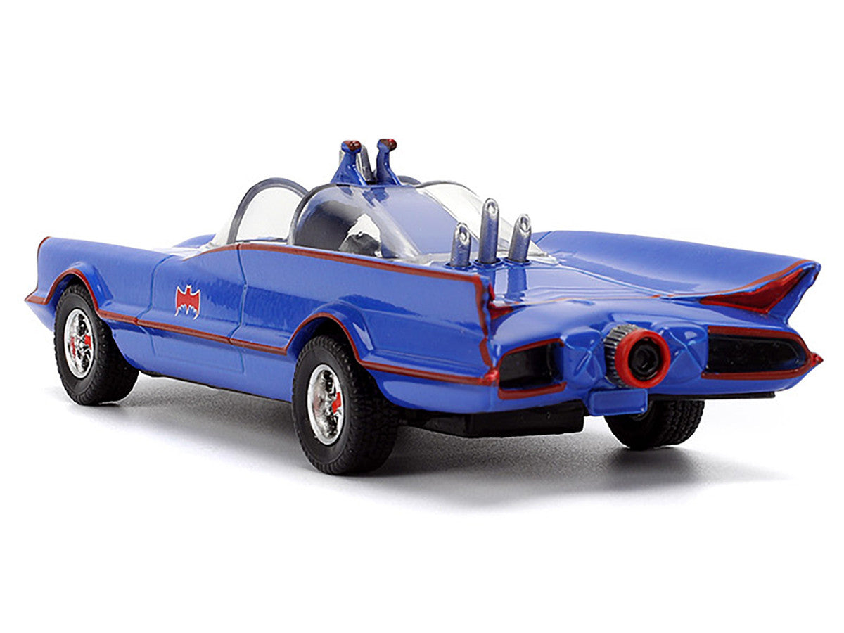 1966 Batmobile Blue "Batman" (1966-1968) Classic TV Series "Hollywood Rides" Series 1/32 Diecast Model Car by Jada-1