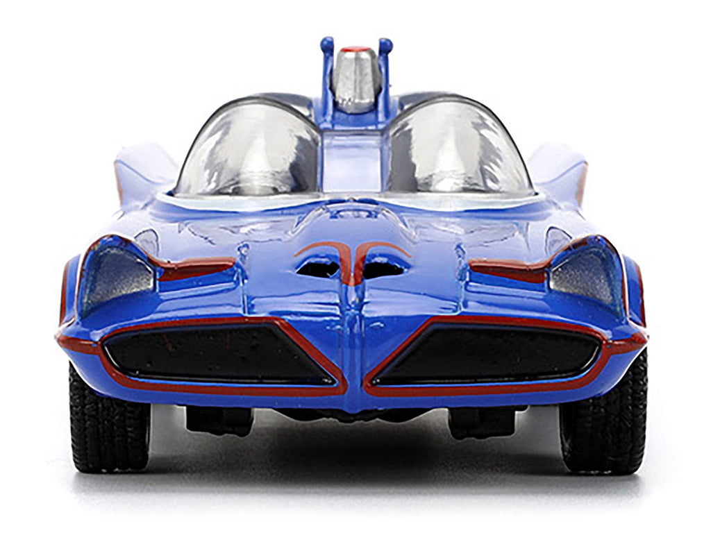 1966 Batmobile Blue "Batman" (1966-1968) Classic TV Series "Hollywood Rides" Series 1/32 Diecast Model Car by Jada-2