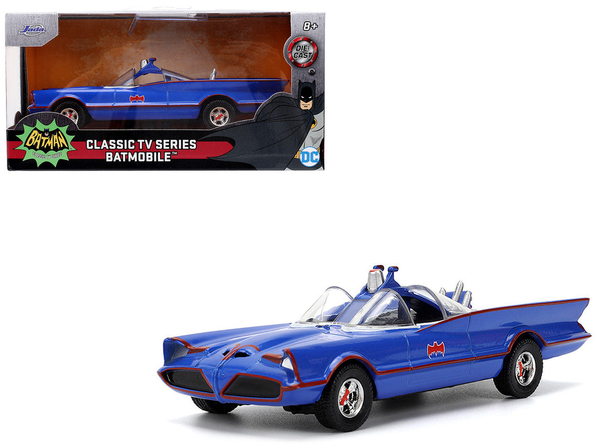 1966 Batmobile Blue "Batman" (1966-1968) Classic TV Series "Hollywood Rides" Series 1/32 Diecast Model Car by Jada-4