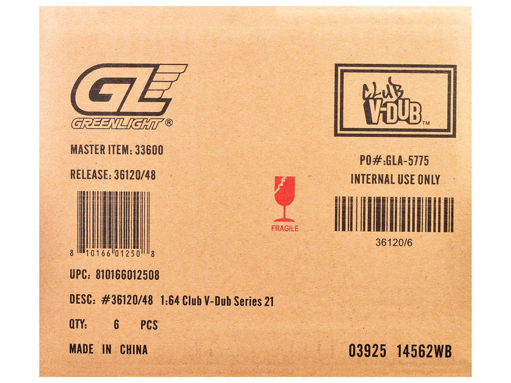 "Club Vee-Dub" Series 21 Set of 6 pieces 1/64 Diecast Model Cars by Greenlight-2