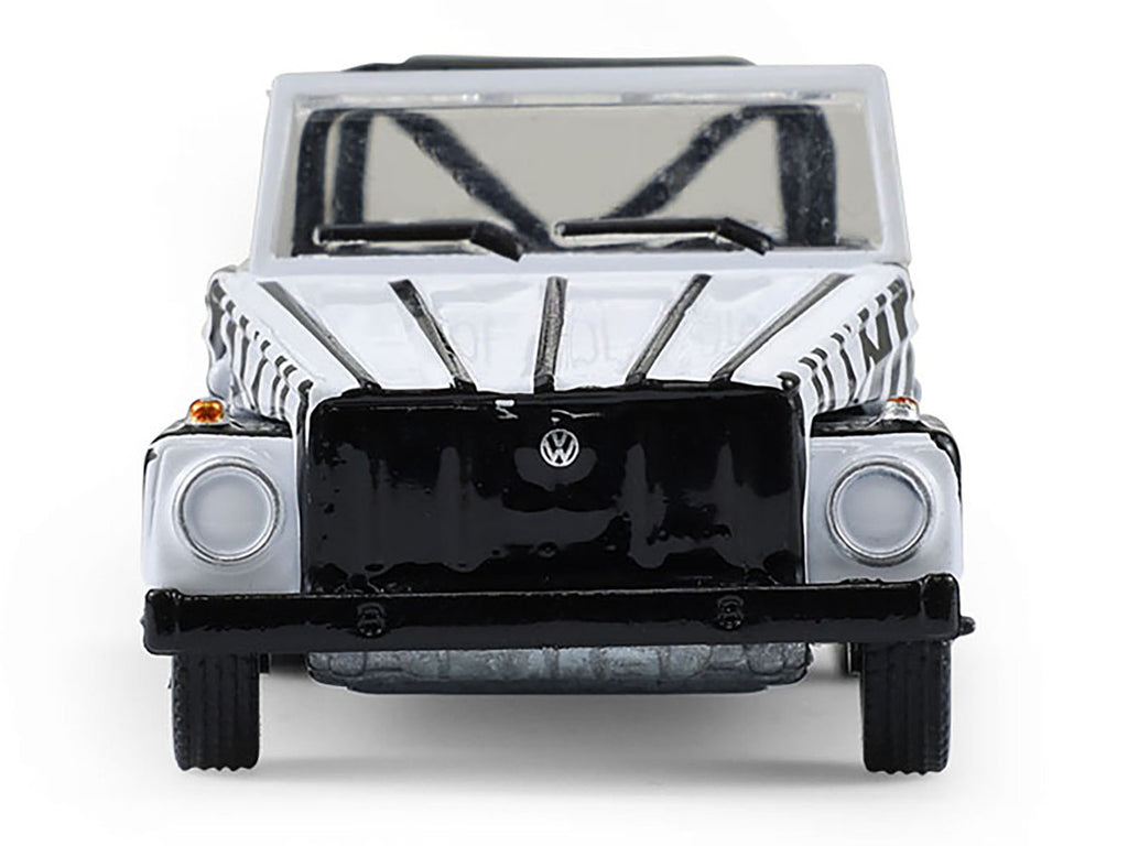 1974 Volkswagen Thing (Type 181) "Safari Adventure" Black and White Zebra Stripes "Club Vee-Dub" Series 21 1/64 Diecast Model Car by Greenlight-0