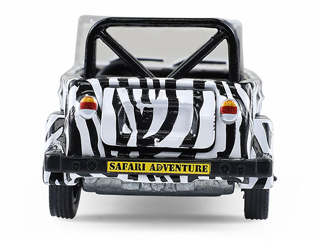 1974 Volkswagen Thing (Type 181) "Safari Adventure" Black and White Zebra Stripes "Club Vee-Dub" Series 21 1/64 Diecast Model Car by Greenlight-2