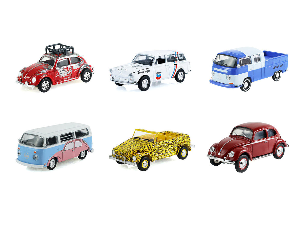 "Club Vee-Dub" Series 22 Set of 6 pieces 1/64 Diecast Model Cars by Greenlight-1