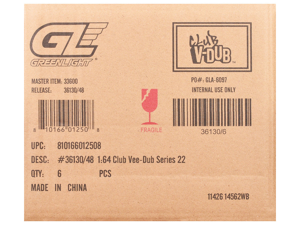 "Club Vee-Dub" Series 22 Set of 6 pieces 1/64 Diecast Model Cars by Greenlight-2
