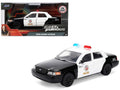 Ford Crown Victoria "LAPD (Los Angeles Police Department) Black and White "The Fast and the Furious" (2001) Movie "Fast & Furious" Series 1/32 Diecast Model Car by Jada-0