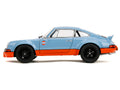 Porsche 911 RSR "Gulf Oil" Light Blue with Orange Stripes "Pink Slips" Series 1/18 Diecast Model Car by Jada-0