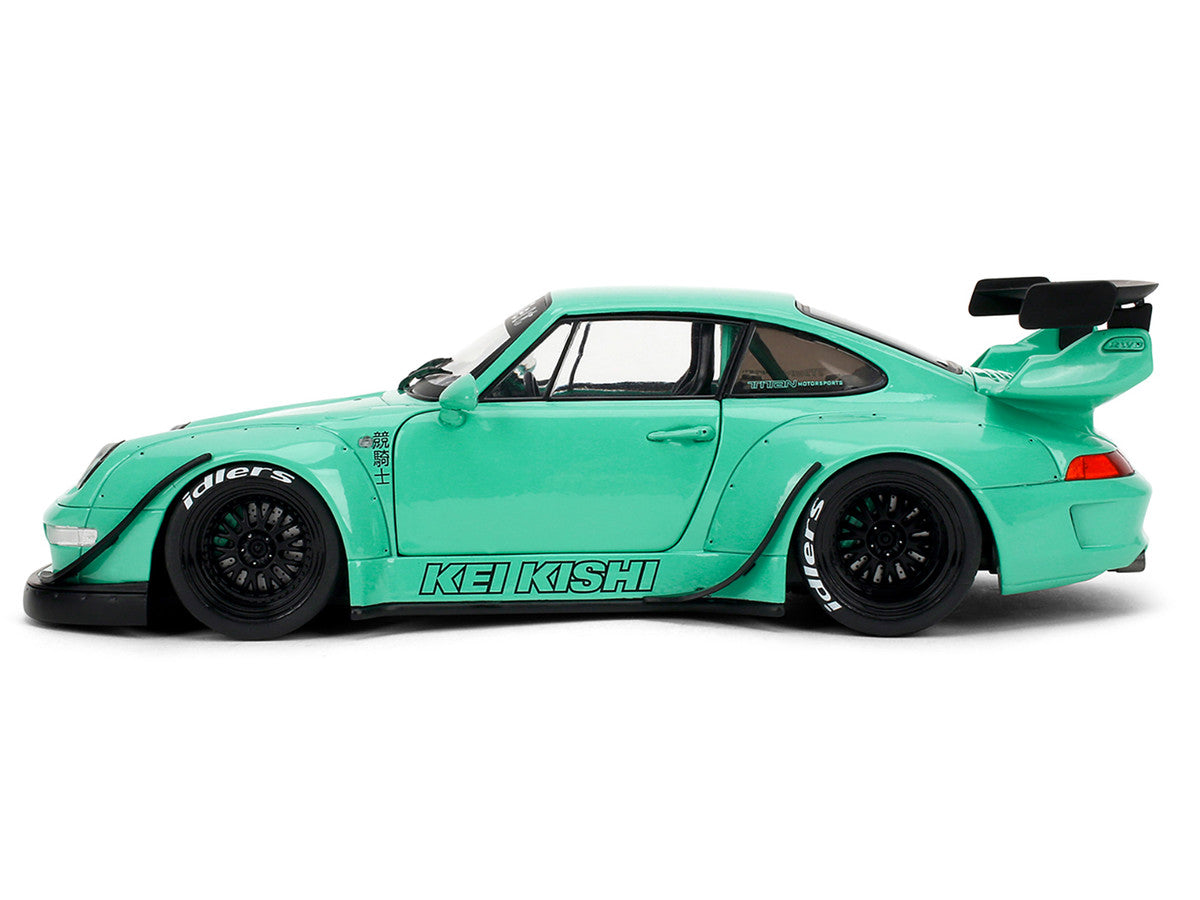 RWB Body Kit "Kei Kishi" Light Blue "Pink Slips" Series 1/18 Diecast Model Car by Jada-0