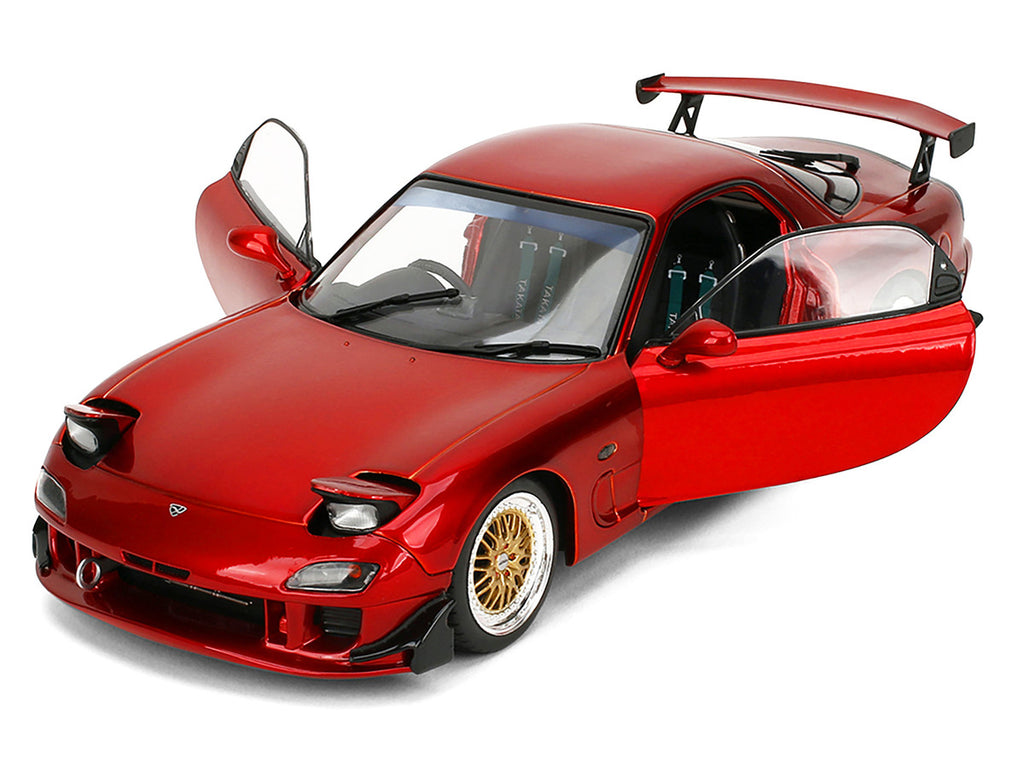 Mazda RX7 Type RS (FD3S) RHD (Right Hand Drive) Orange Metallic "Pink Slips" Series 1/18 Diecast Model Car by Jada-3
