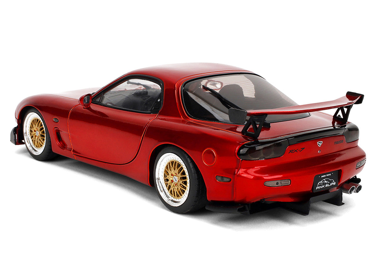Mazda RX7 Type RS (FD3S) RHD (Right Hand Drive) Orange Metallic "Pink Slips" Series 1/18 Diecast Model Car by Jada-2