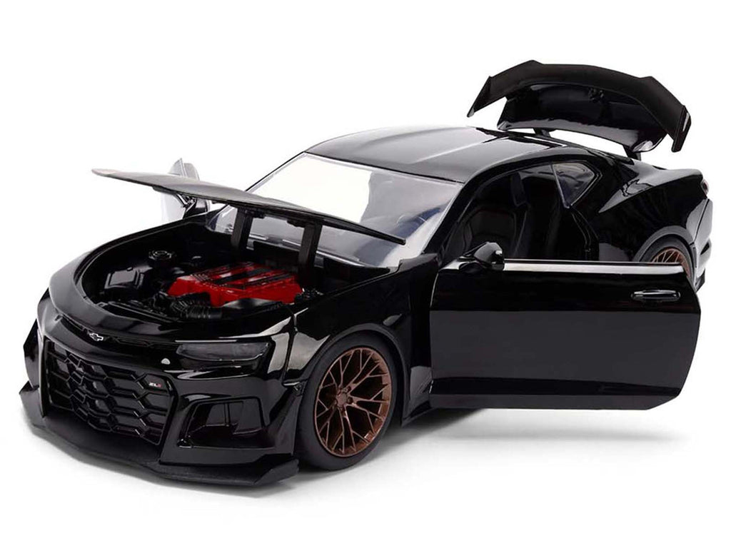 2024 Chevrolet Camaro ZL1 1LE Black "Fast X" (2023) Movie "Fast & Furious 25th Anniversary" Series 1/24 Diecast Model Car by Jada-1