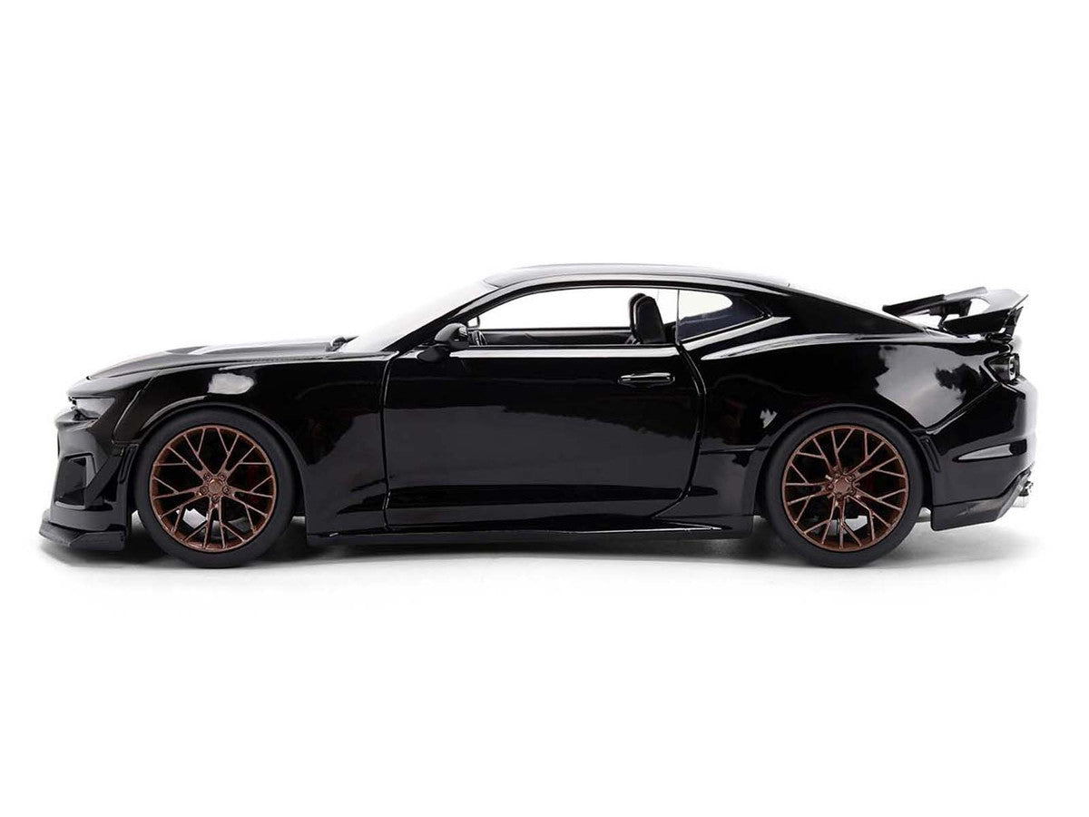 2024 Chevrolet Camaro ZL1 1LE Black "Fast X" (2023) Movie "Fast & Furious 25th Anniversary" Series 1/24 Diecast Model Car by Jada-2