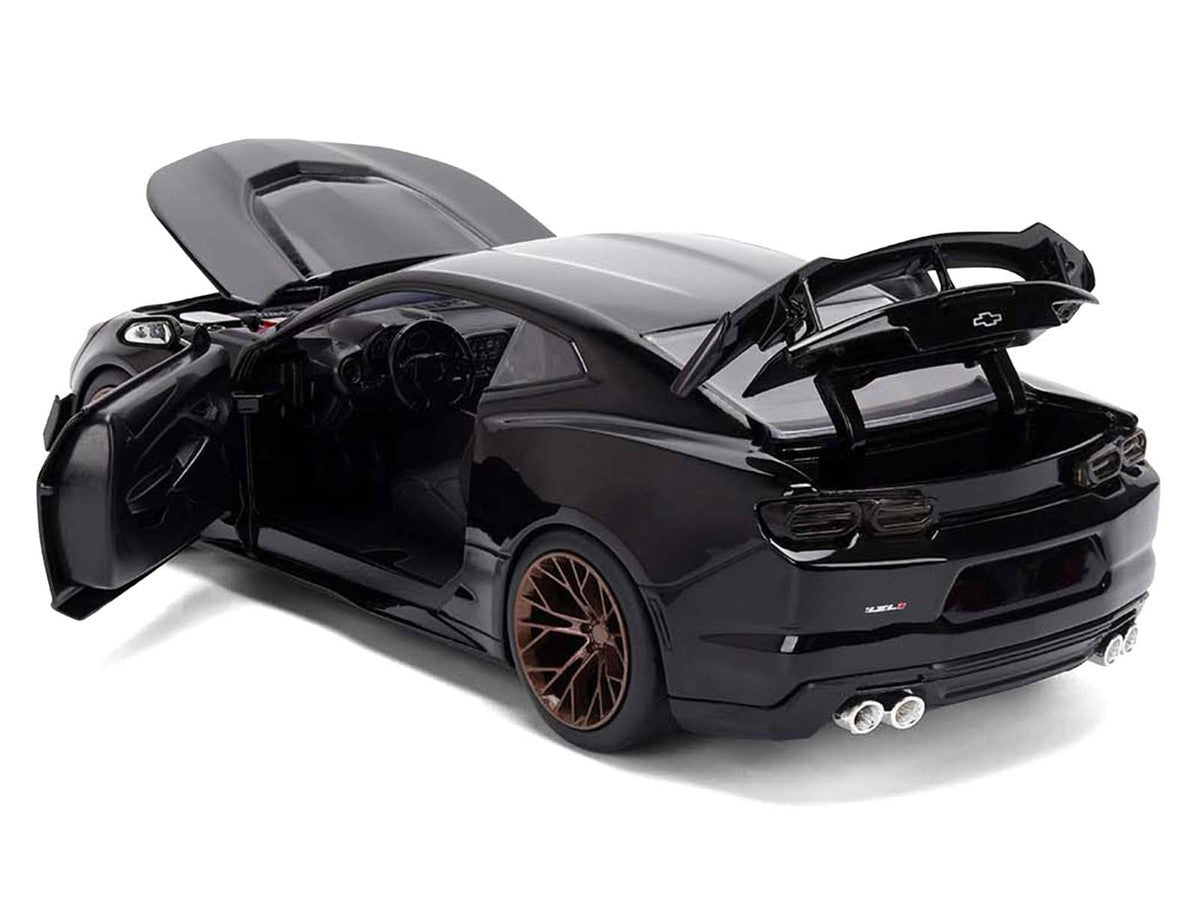 2024 Chevrolet Camaro ZL1 1LE Black "Fast X" (2023) Movie "Fast & Furious 25th Anniversary" Series 1/24 Diecast Model Car by Jada-3