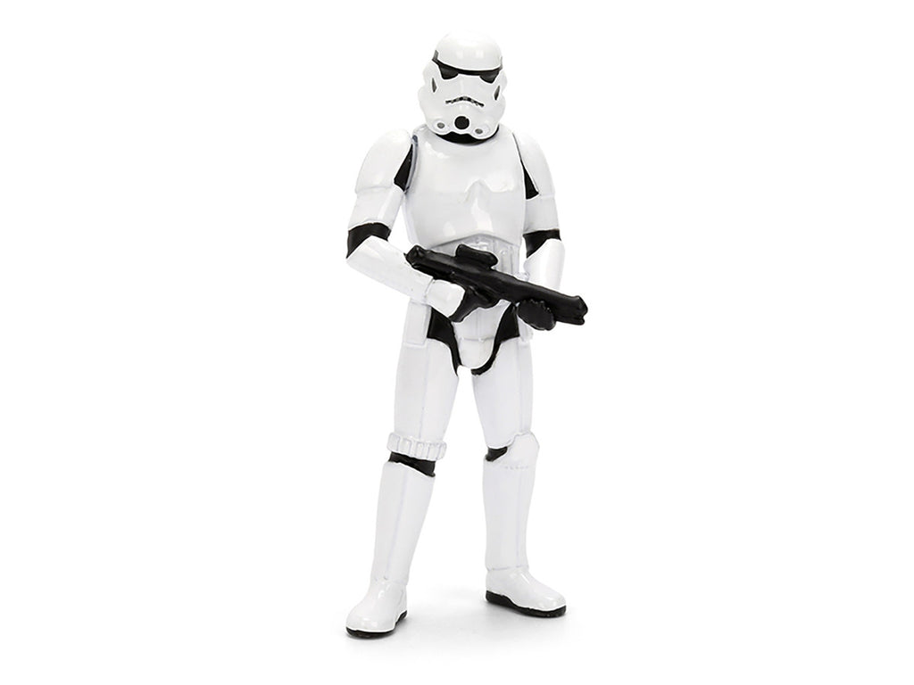 2021 Dodge Charger SRT Hellcat White with Graphics and Stormtrooper Figure "Star Wars" Franchise "Hollywood Rides" Series 1/24 Diecast Model Car by Jada-0