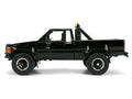 1985 Toyota SR5 Pickup Truck Black with Marty's Skateboard "Back to the Future" (1985) Movie "Hollywood Rides" Series 1/24 Diecast Model Car by Jada-0