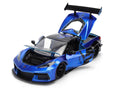 Chevrolet Corvette C8 "Liberty Walk" Candy Blue and Black "Hyper-Spec" Series 1/24 Diecast Model Car by Jada-0