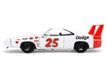 1969 Dodge Charger Daytona #25 White with Red Stripes "Bigtime Muscle" Series 1/24 Diecast Model Car by Jada-0