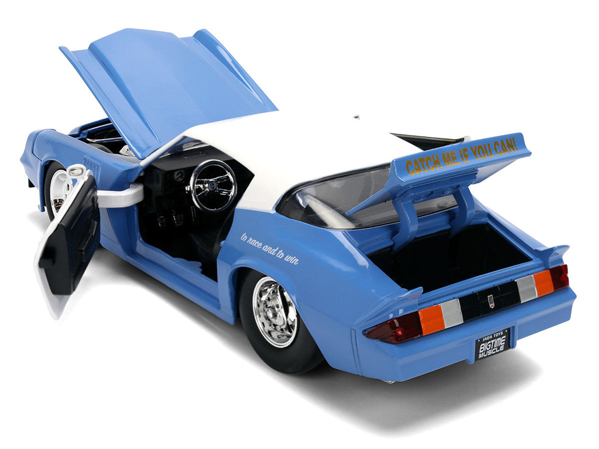1979 Chevrolet Camaro Z28 Police "Highway Drag" Blue and White "Bigtime Muscle" Series 1/24 Diecast Model Car by Jada-3