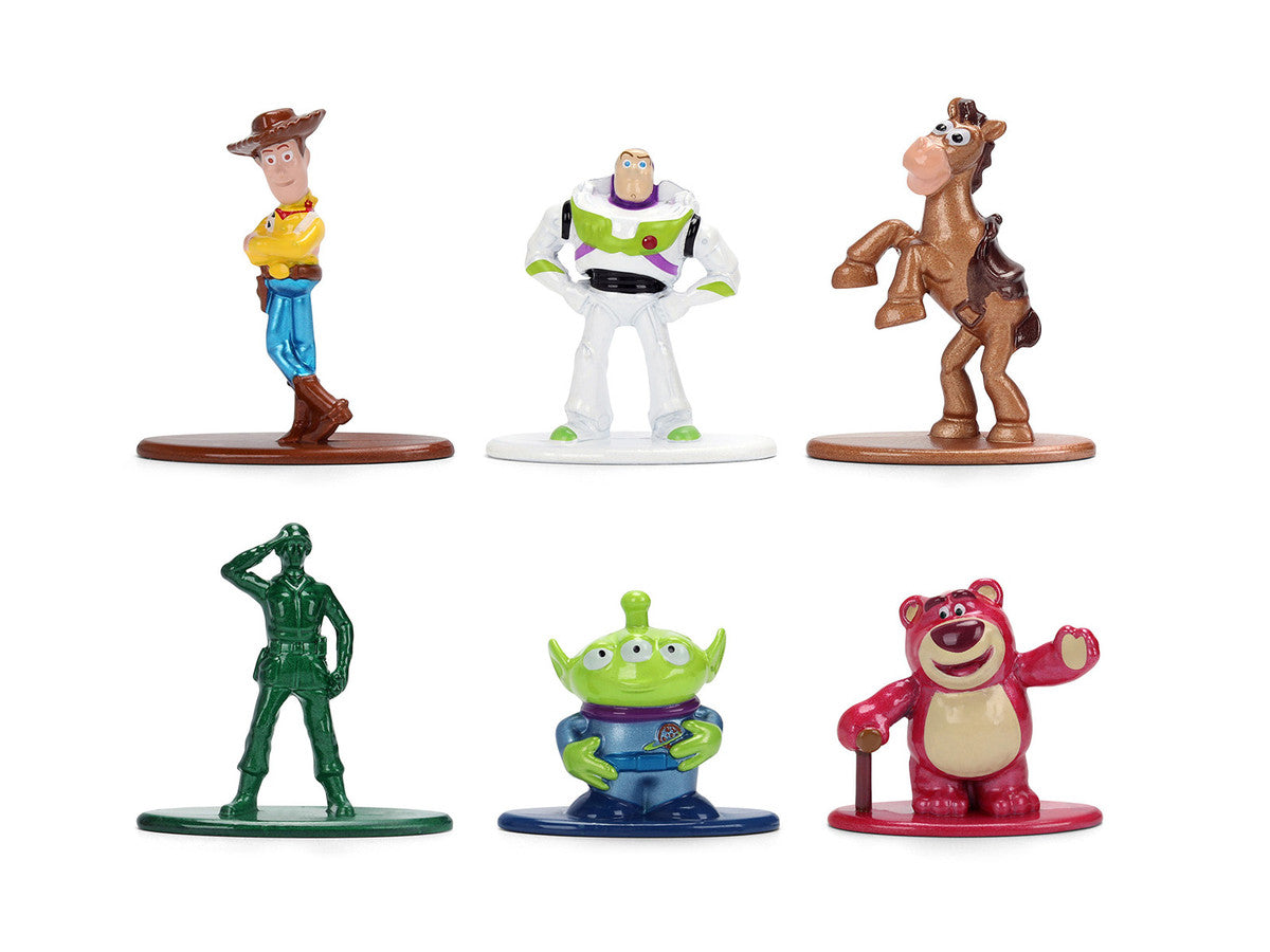 Set of 6 Diecast Figures "Toy Story" Movie Franchise "Nano Metalfigs" Series Diecast Models by Jada-3