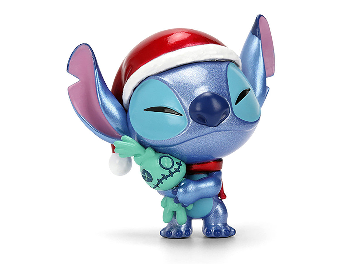 Set of 4 Diecast Figures "Disney's Stitch Christmas Edition" "Metalfigs" Series by Jada-0