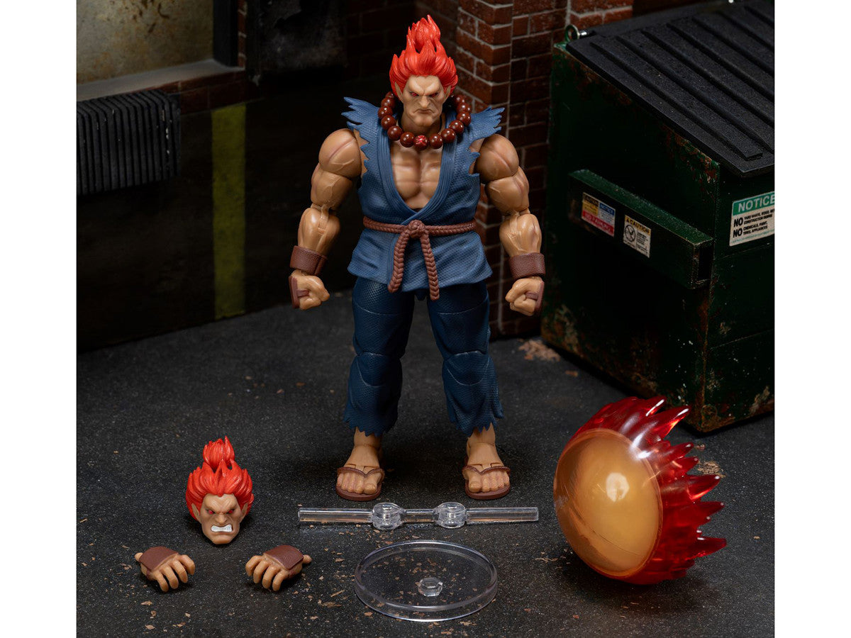 Akuma 6" Moveable Figure with Accessories and Alternate Head and Hands "Ultra Street Fighter II: The Final Challengers" (2017) Video Game Model by Jada-1