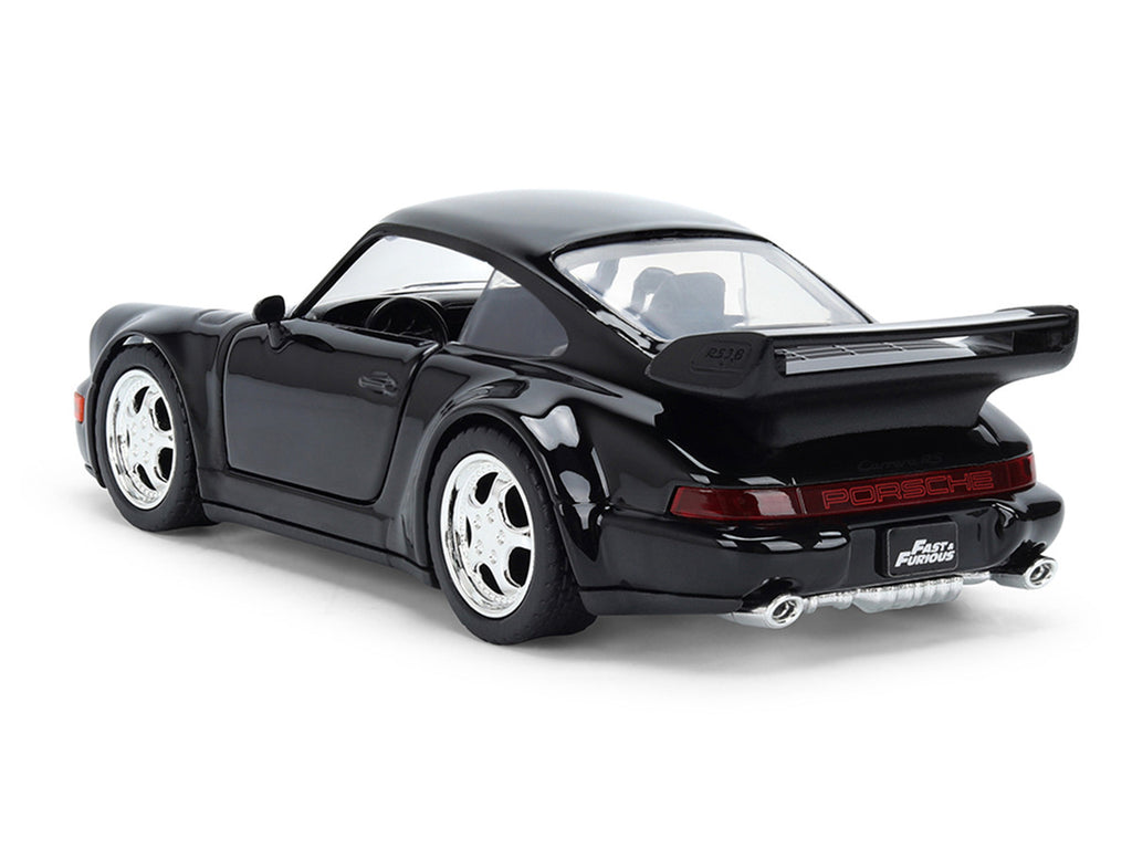 Porsche 911 Carrera RS 3.8 (964) Black "The Fast and the Furious: Tokyo Drift" (2006) Movie "25 Years of Fast & Furious" Series 1/32 Diecast Model Car by Jada-4