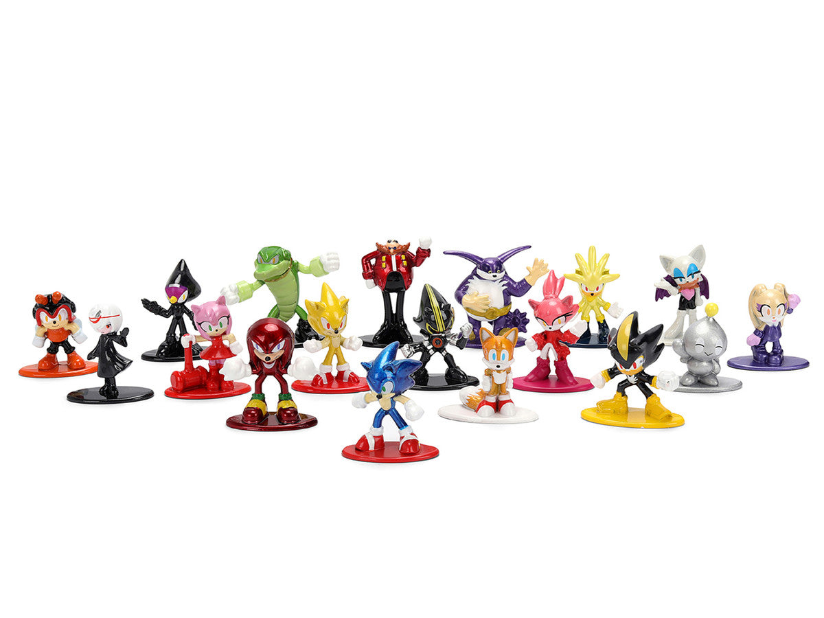 "Sonic The Hedgehog" Set of 18 Diecast Figures Wave 2 "Nano Metalfigs" Series Diecast Models by Jada-1