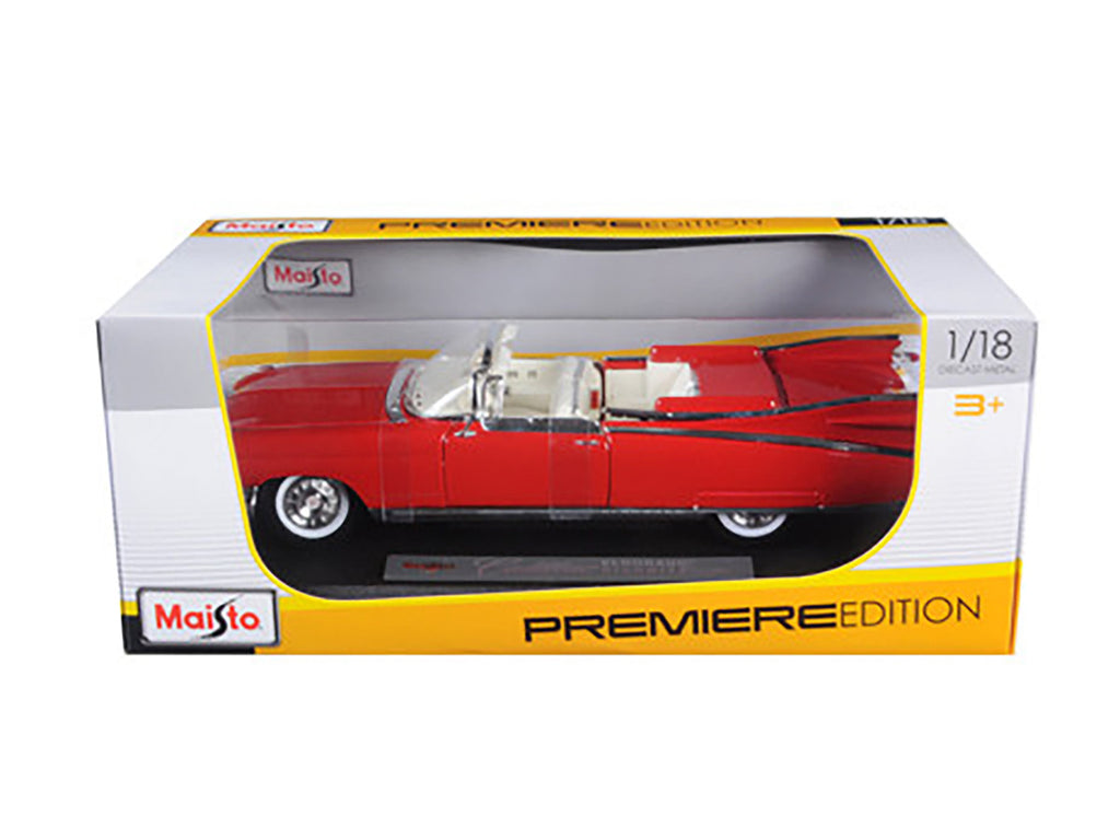 1959 Cadillac Eldorado Biarritz Red 1/18 Diecast Model Car by Maisto-2
