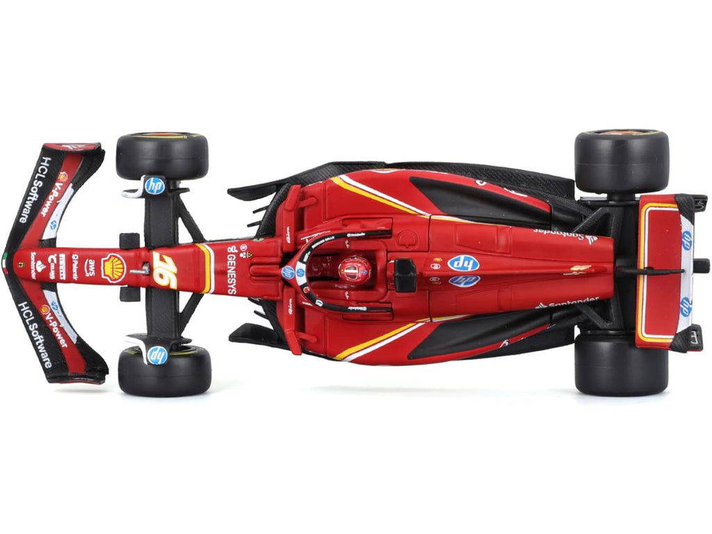 Ferrari SF-24 #16 Charles Leclerc 1/43 Diecast Model Car with Display Case-2