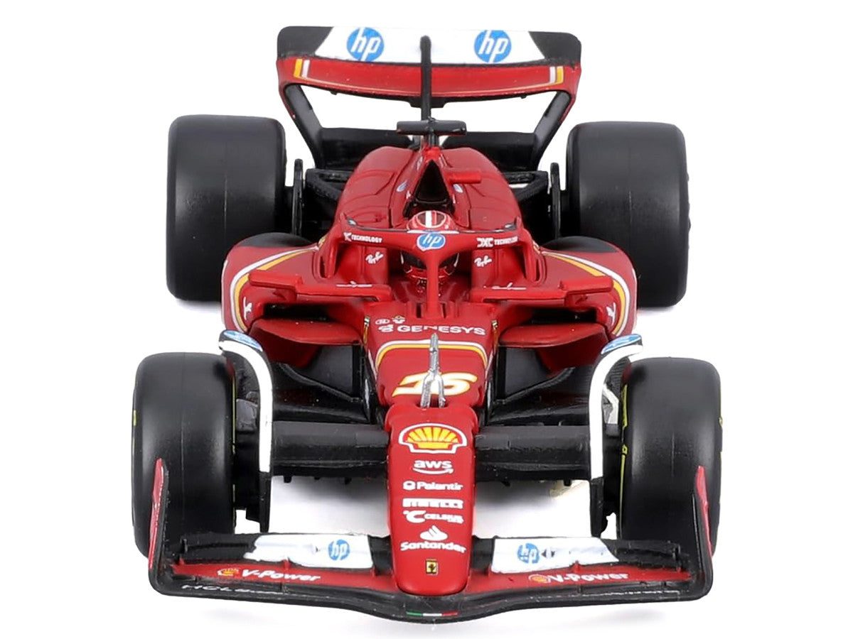 Ferrari SF-24 #16 Charles Leclerc 1/43 Diecast Model Car with Display Case-3