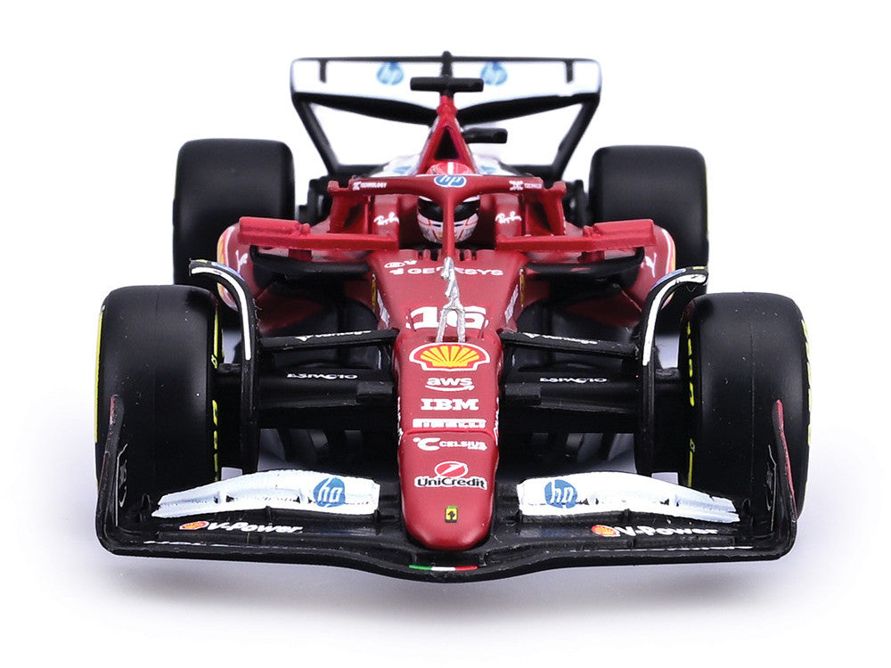 Ferrari SF-25 Charles Leclerc F1 Diecast Model 1/43 with Display Case-3