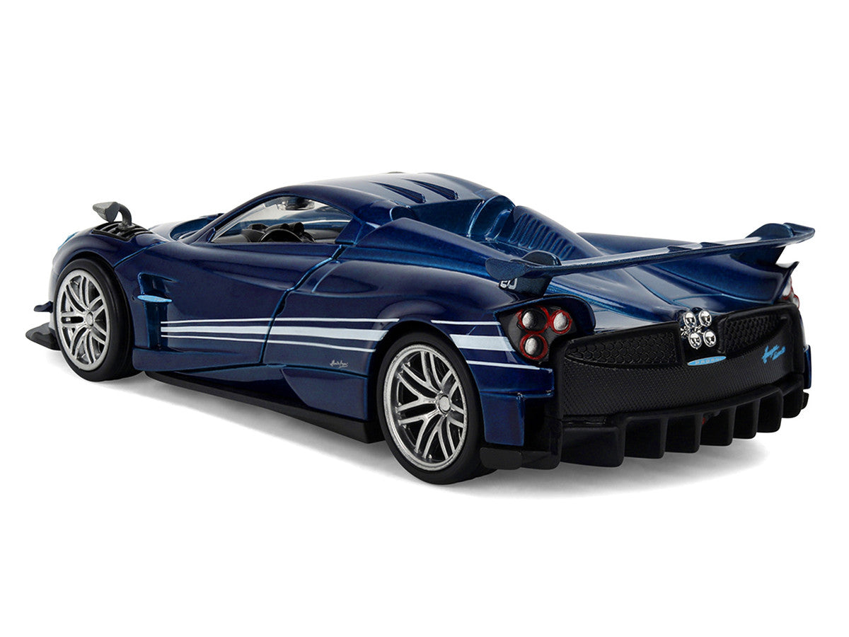 Pagani Huayra Roadster BC Blue Metallic with White Stripes "Fast X" (2023) Movie "Fast & Furious 25th Anniversary" Series 1/32 Diecast Model Car by Jada-2