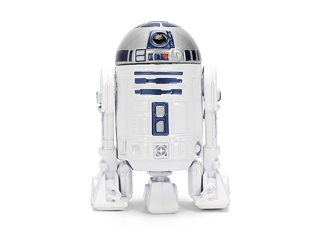 1959 Volkswagen Drag Beetle White with Graphics and R2-D2 Figure "Star Wars" Franchise "Hollywood Rides" Series 1/24 Diecast Model Car by Jada-0