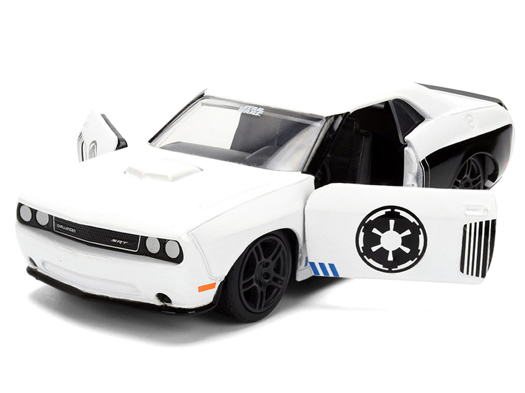 2012 Dodge Challenger SRT8 "Stormtrooper" Livery White with Graphics "Star Wars" Franchise "Hollywood Rides" Series 1/32 Diecast Model Car by Jada-2