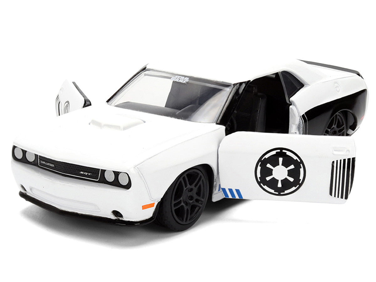 2012 Dodge Challenger SRT8 "Stormtrooper" Livery White with Graphics "Star Wars" Franchise "Hollywood Rides" Series 1/32 Diecast Model Car by Jada-2