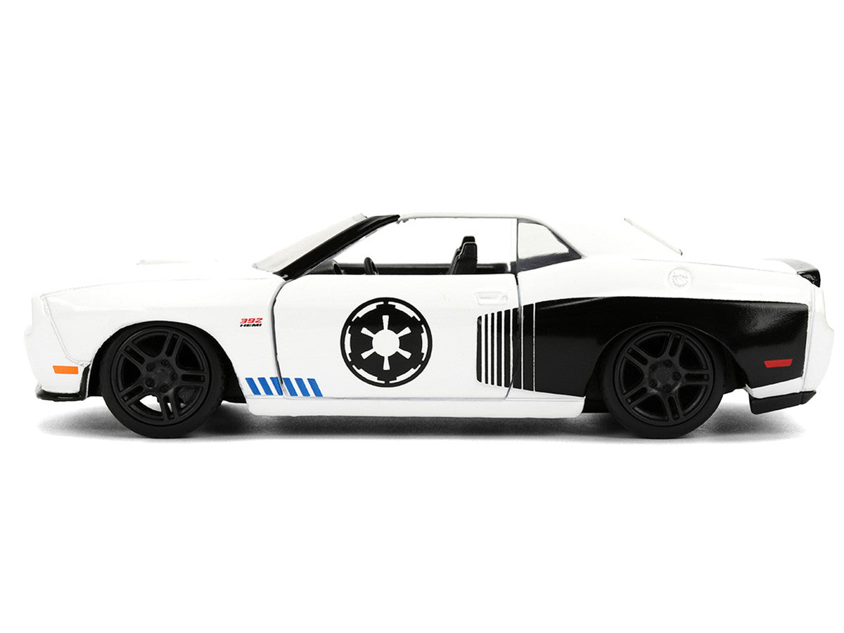 2012 Dodge Challenger SRT8 "Stormtrooper" Livery White with Graphics "Star Wars" Franchise "Hollywood Rides" Series 1/32 Diecast Model Car by Jada-0