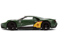 2017 Ford GT "Boba Fett" Livery Dark Green with Graphics "Star Wars" Franchise "Hollywood Rides" Series 1/32 Diecast Model Car by Jada-0