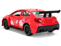 2016 Subaru WRX STI Red with "Knuckles" Graphics "Sonic the Hedgehog" (1991) Video Game "Hollywood Rides" Series 1/32 Diecast Model Car by Jada-0