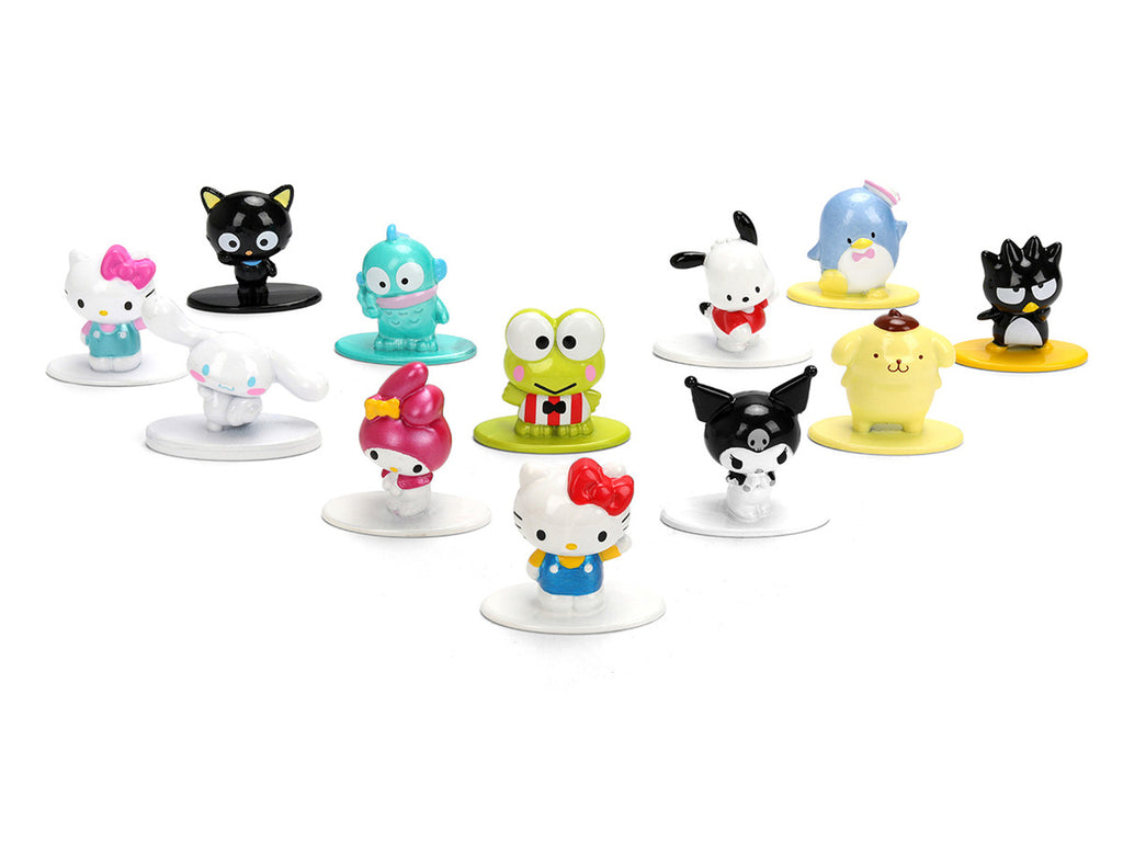 Set of 12 Diecast Figures "Hello Kitty and Friends" Franchise "Nano Metalfigs" Series Diecast Models by Jada-1