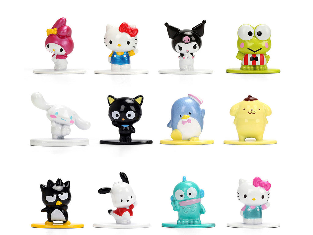Set of 12 Diecast Figures "Hello Kitty and Friends" Franchise "Nano Metalfigs" Series Diecast Models by Jada-2
