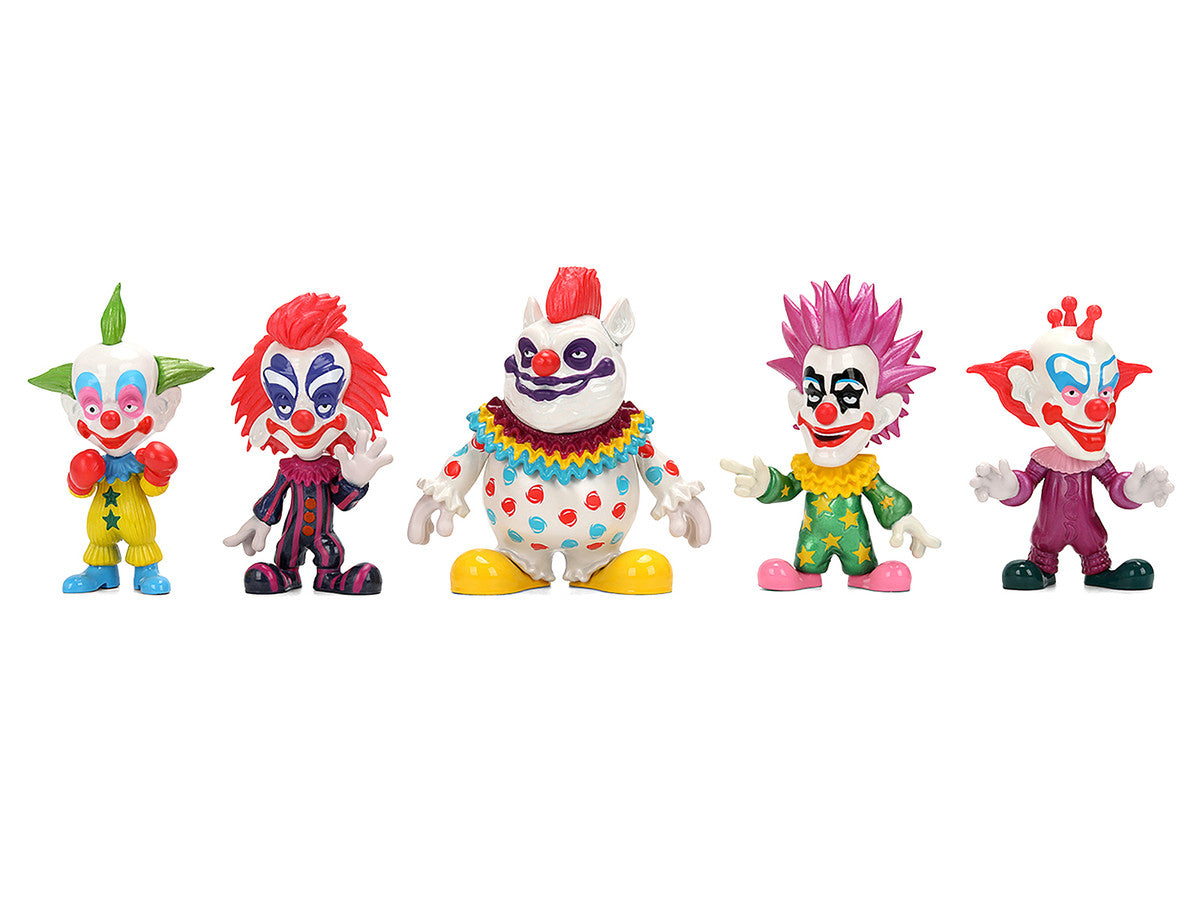 Set of 5 Diecast Figures "Killer Klowns from Outer Space" (1988) Movie "Metalfigs" Series Diecast Models by Jada-0